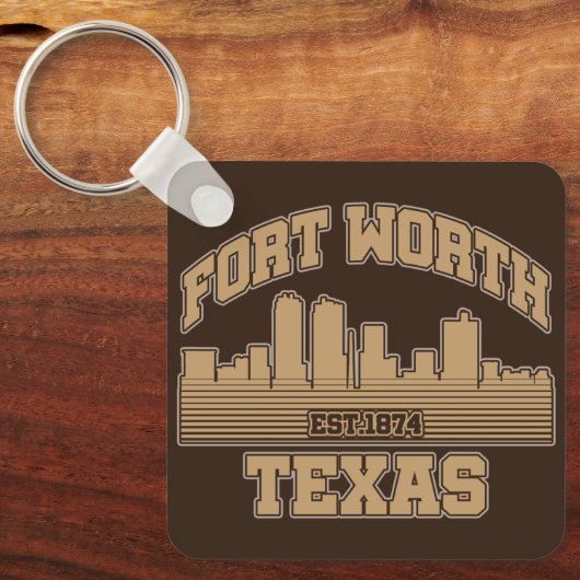 Fort Worth, Texas Sleutelhanger (Voorkant)
