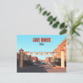 Fort Worth Texas Stock Yards  Briefkaart (Staand voorkant)