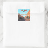 Fort Worth Texas Stock Yards Vierkante Sticker (Tas)