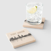 FORT WORTH, TEXAS - Stone Drink Onderzetter (Zijkant)