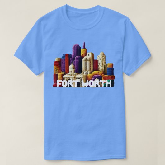 Fort Worth Texas T-shirt (Design voorkant)