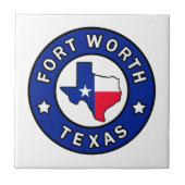 Fort Worth Texas Tegeltje (Voorkant)