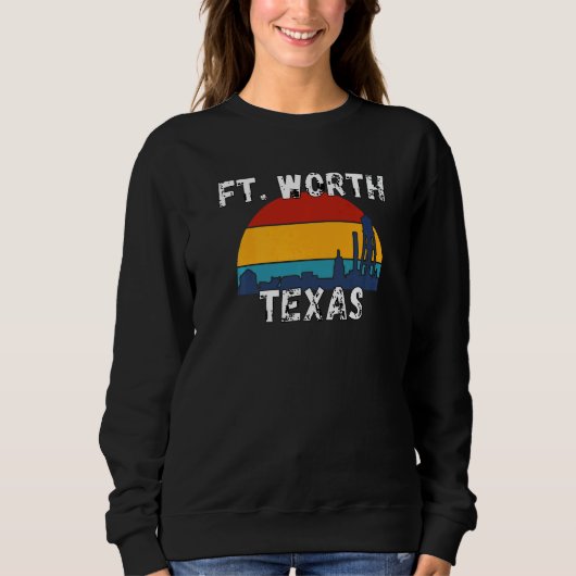 Fort Worth Texas Texaanse Steden Trui (Voorkant)