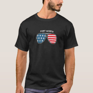 Fort Worth Texas Tx US Cities America 4 juli T-shirt