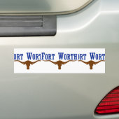 Fort Worth, Texas, Verenigde Staten Bumpersticker (Op auto)