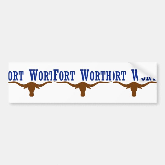 Fort Worth, Texas, Verenigde Staten Bumpersticker (Voorkant)