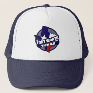 Fort Worth Texas vlag barstte trucker hoed Pet