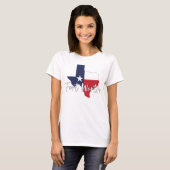 Fort Worth, Texas Vlag Kaart Dames Wit T-shirt (Voorkant volledig)