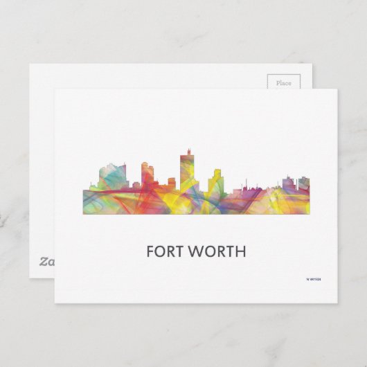 FORT WORTH, TEXAS WB1 - BRIEFKAART (Voorkant / Achterkant)