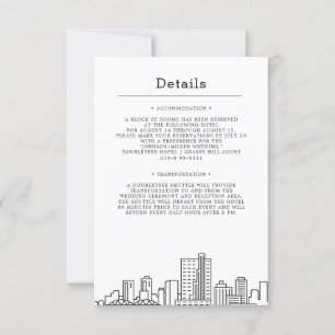 Fort Worth, Texas Wedding   Details gastsysteem Kaart