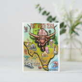 Fort Worth TX Briefkaart (Staand voorkant)