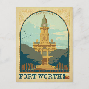 Fort Worth, TX Briefkaart
