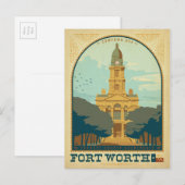 Fort Worth, TX Briefkaart (Voorkant / Achterkant)