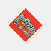  Fort Worth TX Briefkaart servetten (Hoek)