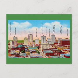 Fort Worth TX Downtown Ansichtkaart Briefkaart