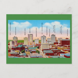 Fort Worth TX Downtown Ansichtkaart Briefkaart