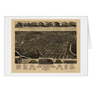 Fort Worth, TX Panoramic Map - 1886