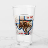 Fort Worth veedrive, bierglas Glas (Voorkant)