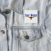 Fort Worth-vlag Vierkante Button 5,1 Cm (In situ)