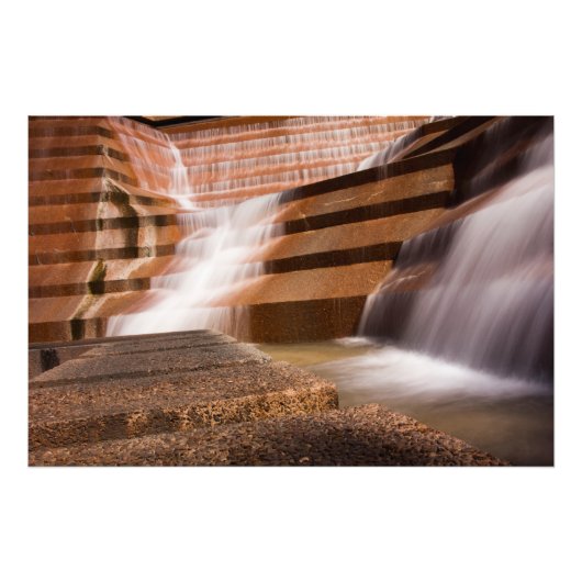 Fort Worth Water Gardens Foto Afdruk (Voorkant)