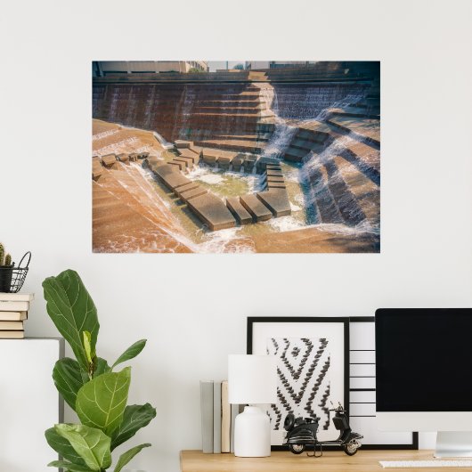 Fort Worth Water Gardens Poster (Thuiskantoor)
