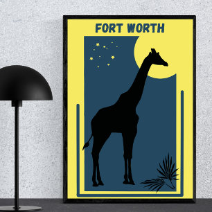 Fort Worth Zoo  Giraffe Poster