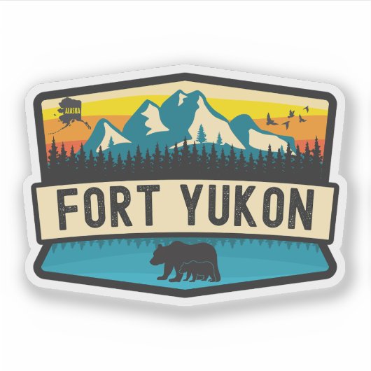 Fort Yukon, Alaska Sticker (Voorkant)