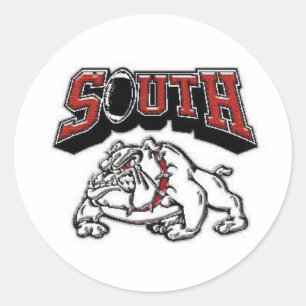 Fort Zumwalt South Jr Bulldogs Football Club Store Ronde Sticker