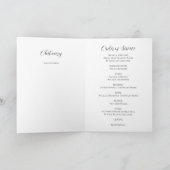 Fortale Wings Foto van Elegant Memorial Service Programma (Binnen)