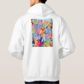 Fortaleza Brazil City Map Hoodie (Achterkant)