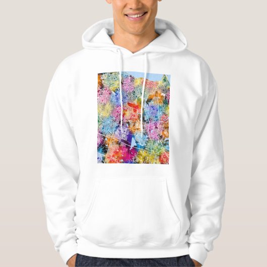 Fortaleza Brazil City Map Hoodie (Voorkant)