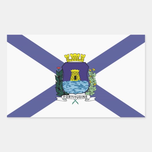 Fortaleza, Braziliaanse stadsvlag Stickers (Voorkant)