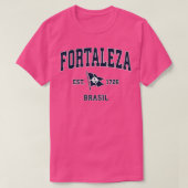 Fortaleza Brazilië  Nautical Boat Anchor Flag T-shirt (Design voorkant)