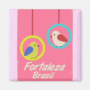 Fortaleza Brazilië vintage reisposter Magneet