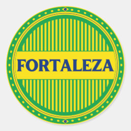 Fortaleza City Pride – Braziliaanse identiteit Ronde Sticker