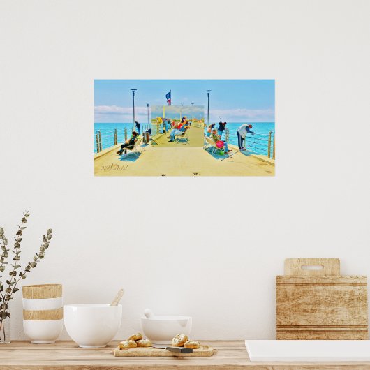 Forte dei Marmi Pier Daydroom, Poster Print (Keuken)