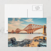 Forth Bridge op Sunset Briefkaart (Voorkant / Achterkant)
