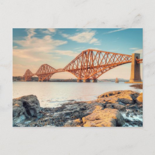 Forth Bridge op Sunset Briefkaart (Voorkant)