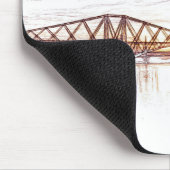 Forth Bridge Schotland Minimalistische Schets Muismat (Hoek)