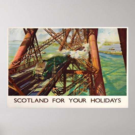 Forth Bridge, Schotland voor vakantie Poster (Voorkant)