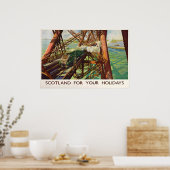 Forth Bridge, Schotland voor vakantie Poster (Keuken)