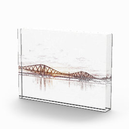 Forth Bridge Scotland Minimalist Sketch Fotoblokken
