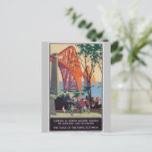  Forth Bridge Scotland Railroad Travel Art Briefkaart (Staand voorkant)