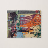  Forth Bridge Scotland Railroad Travel Art Legpuzzel (Horizontaal)