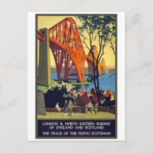 Forth Bridge - Vintage Travel Poster Art Briefkaart