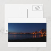 Forth Bridges bij nacht Briefkaart (Voorkant / Achterkant)