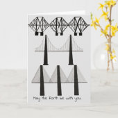 Forth bridges card kaart (Gele Bloem)