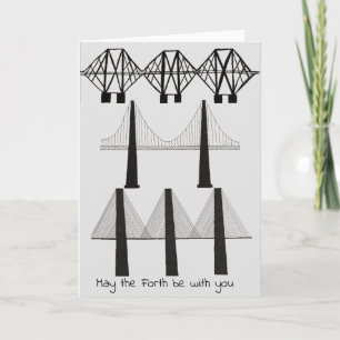 Forth bridges card kaart