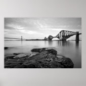 Forth Bridges zwart-wit Poster (Voorkant)