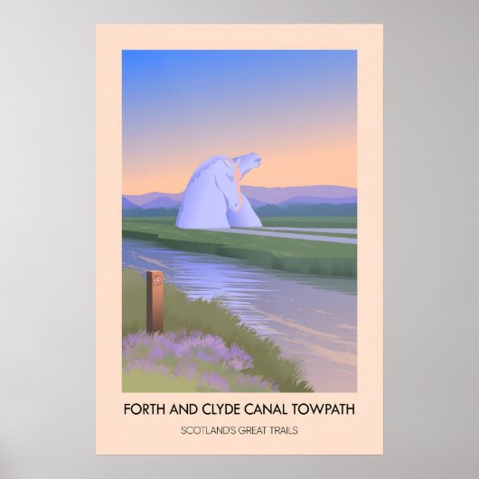 Forth en Clyde Kanaal Jaagpad Scotlands Groot Poster (Voorkant)